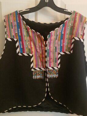 MARIE embellished vest - rhinestones, beads & applique